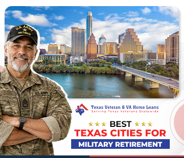 best texas cities for military retirement | texas veteran va home loans best cities for veterans